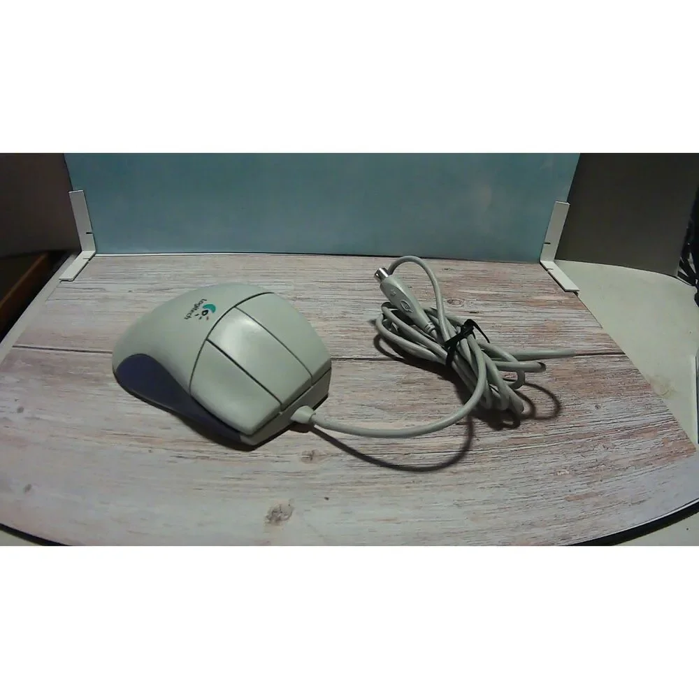 Vintage Logitech MouseMan (M-C44) 3-Button PC Mouse – PS/2 Connector